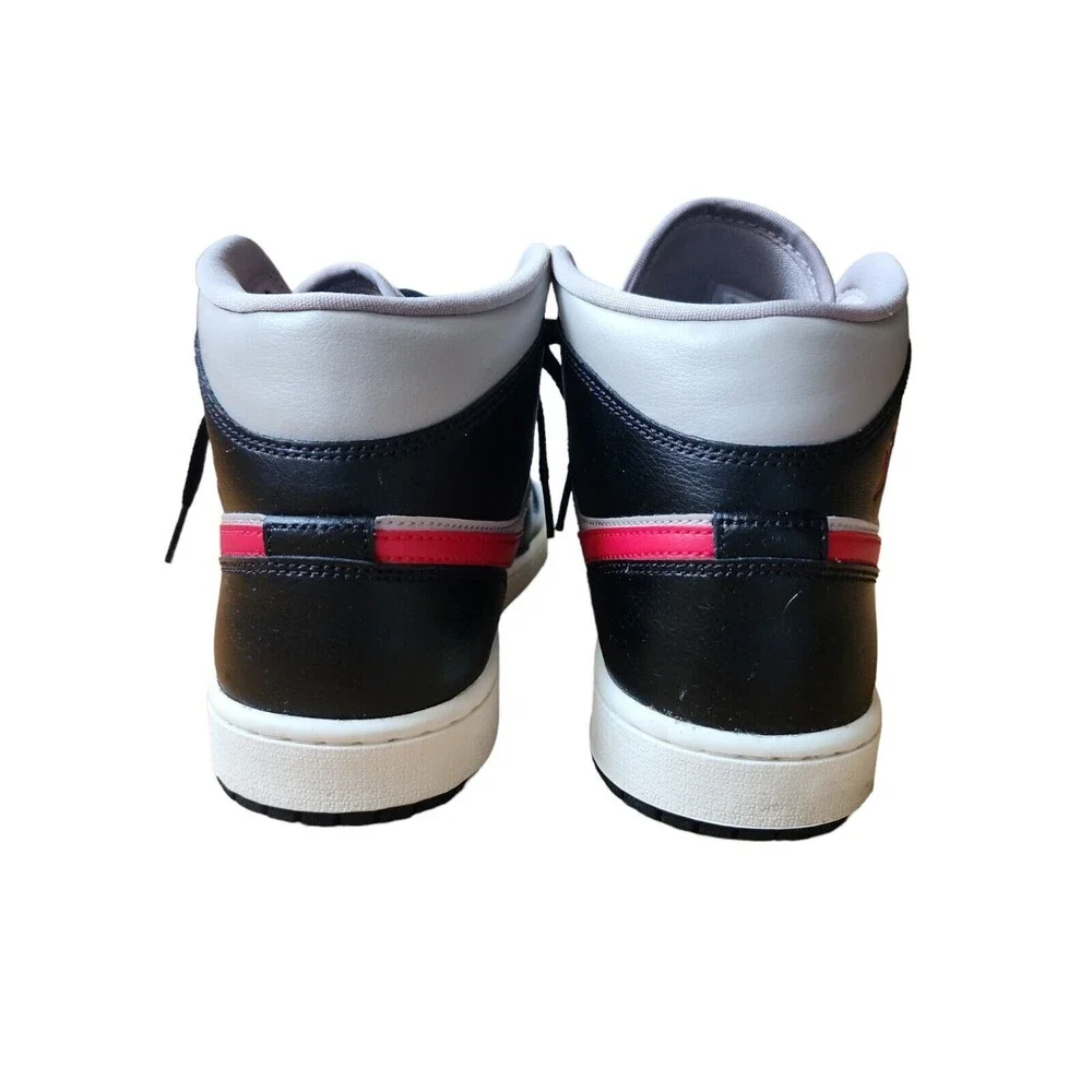 Nike Air Jordan Sneakers Women's Size 11 Black Gray Red 1 Mid College Classic